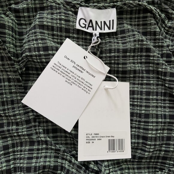 BNWT Ganni seersucker top - Picture 4 of 5